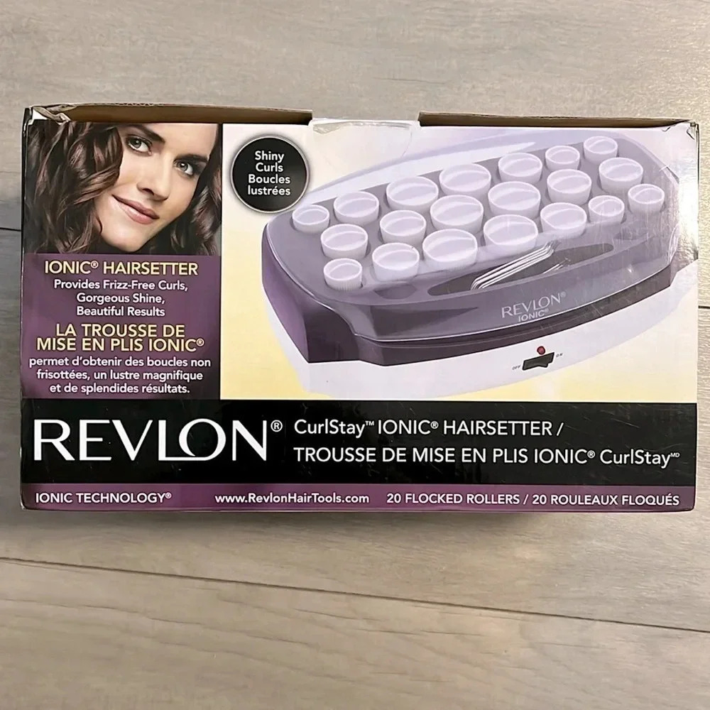 NWOT REVLON Curlstay Ionic 20-Piece Hair Roller Set for curls and waves